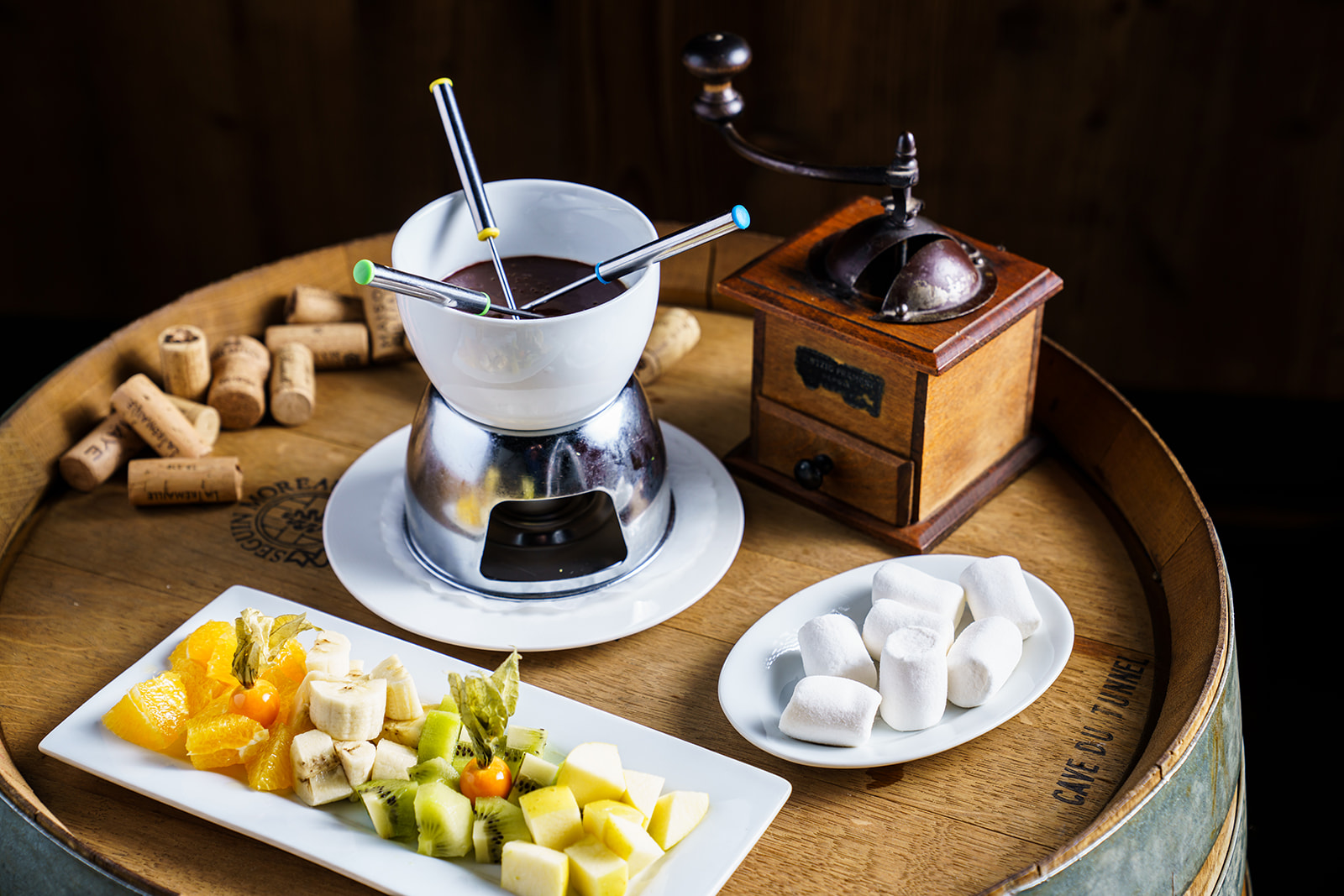 restaurant vieux chalet saas fee schokoladenfondue